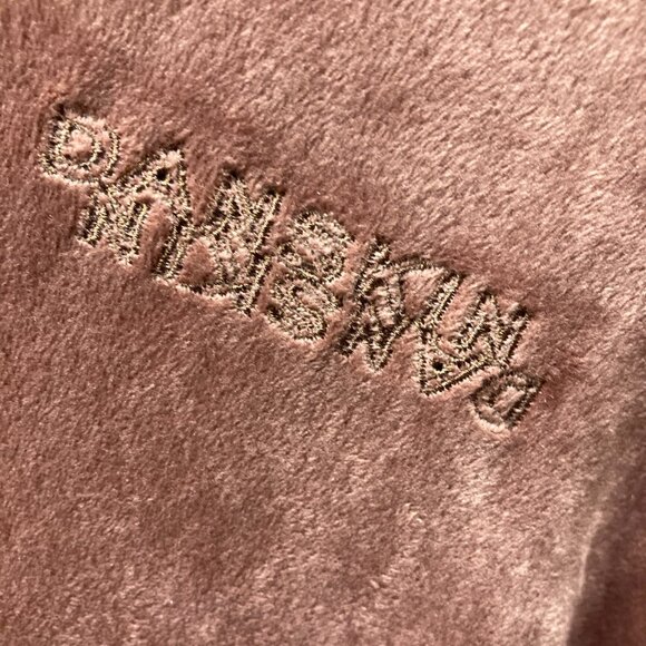 Danskin 2-Piece Velour Track Suit, Sz Large, Pinkish‎ Brown Boxy Hoodie Jogger - Picture 3 of 16